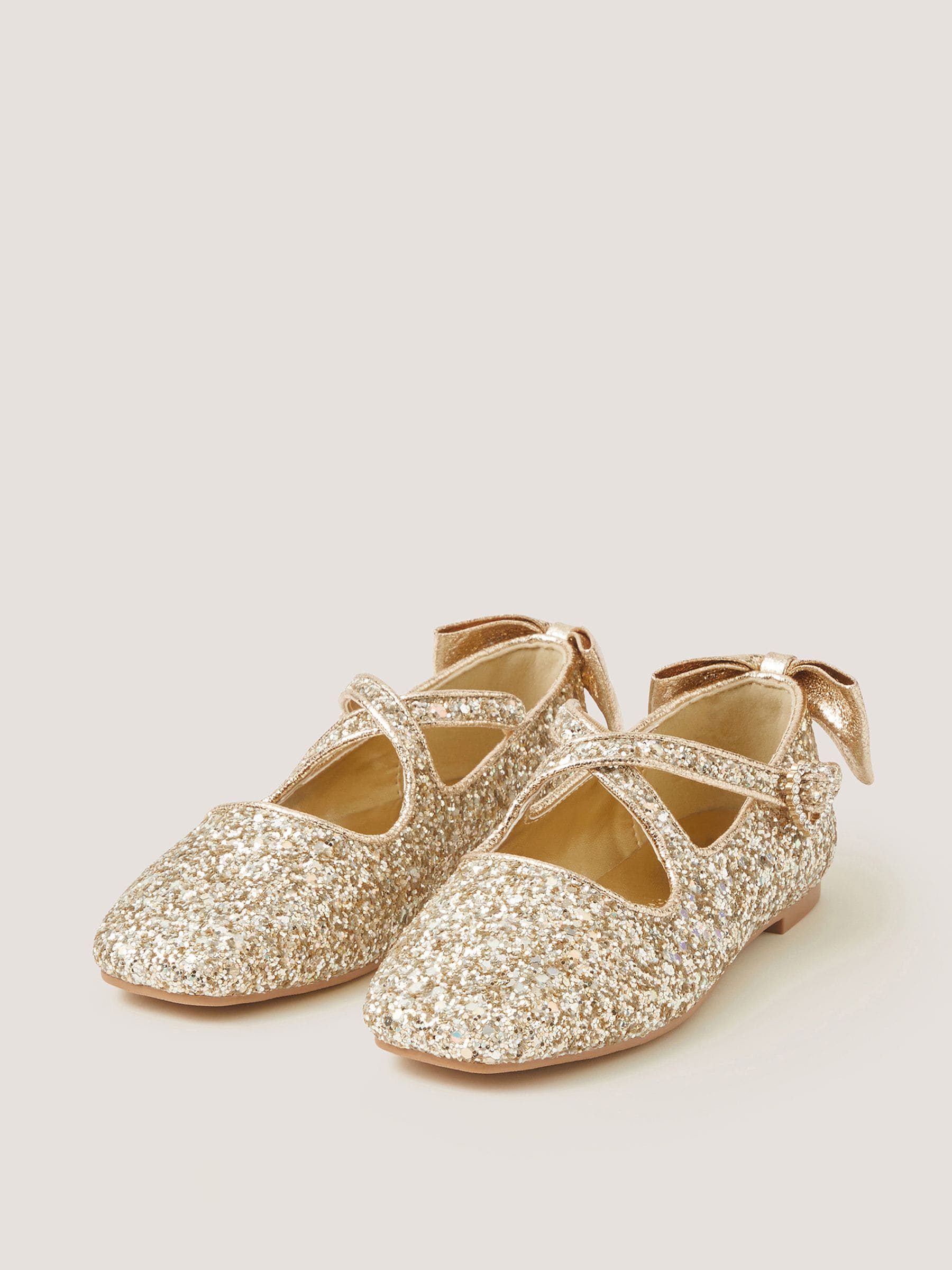 Dsiney Kidz - Monsoon Gold Sequin Mary Jane Ballet Flats image 1