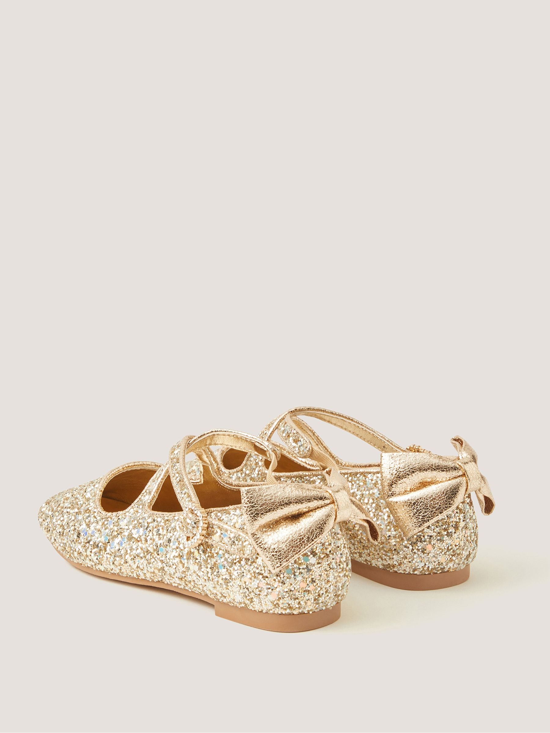 Dsiney Kidz - Monsoon Gold Sequin Mary Jane Ballet Flats image 3