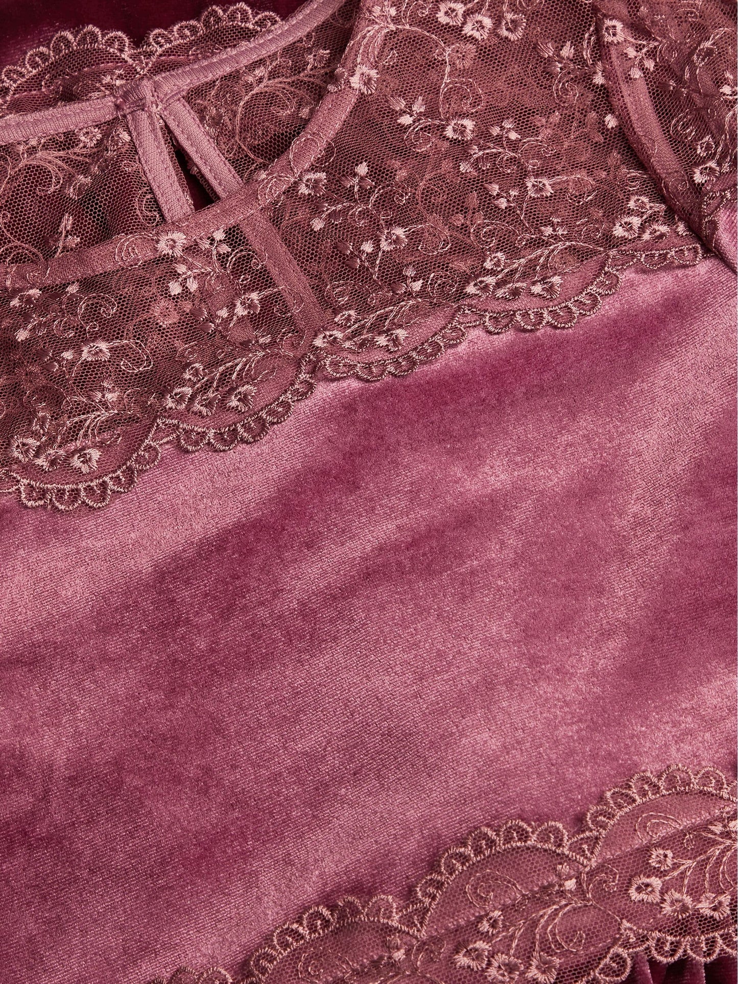 Dsiney Kidz - Monsoon Pink Freda Lace Velvet Party Dress image 4