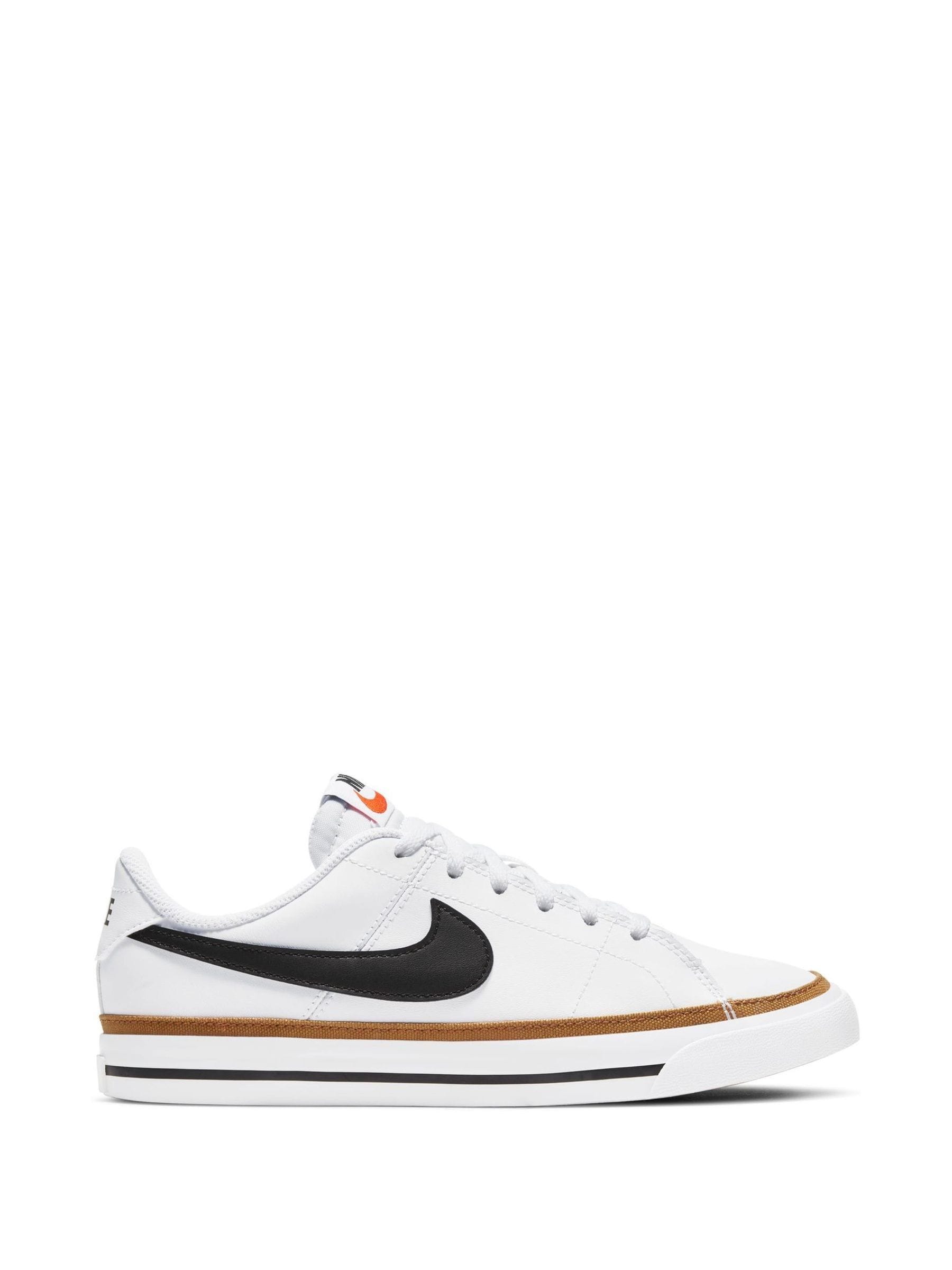 Nike White/Black Court Legacy Trainers image 1