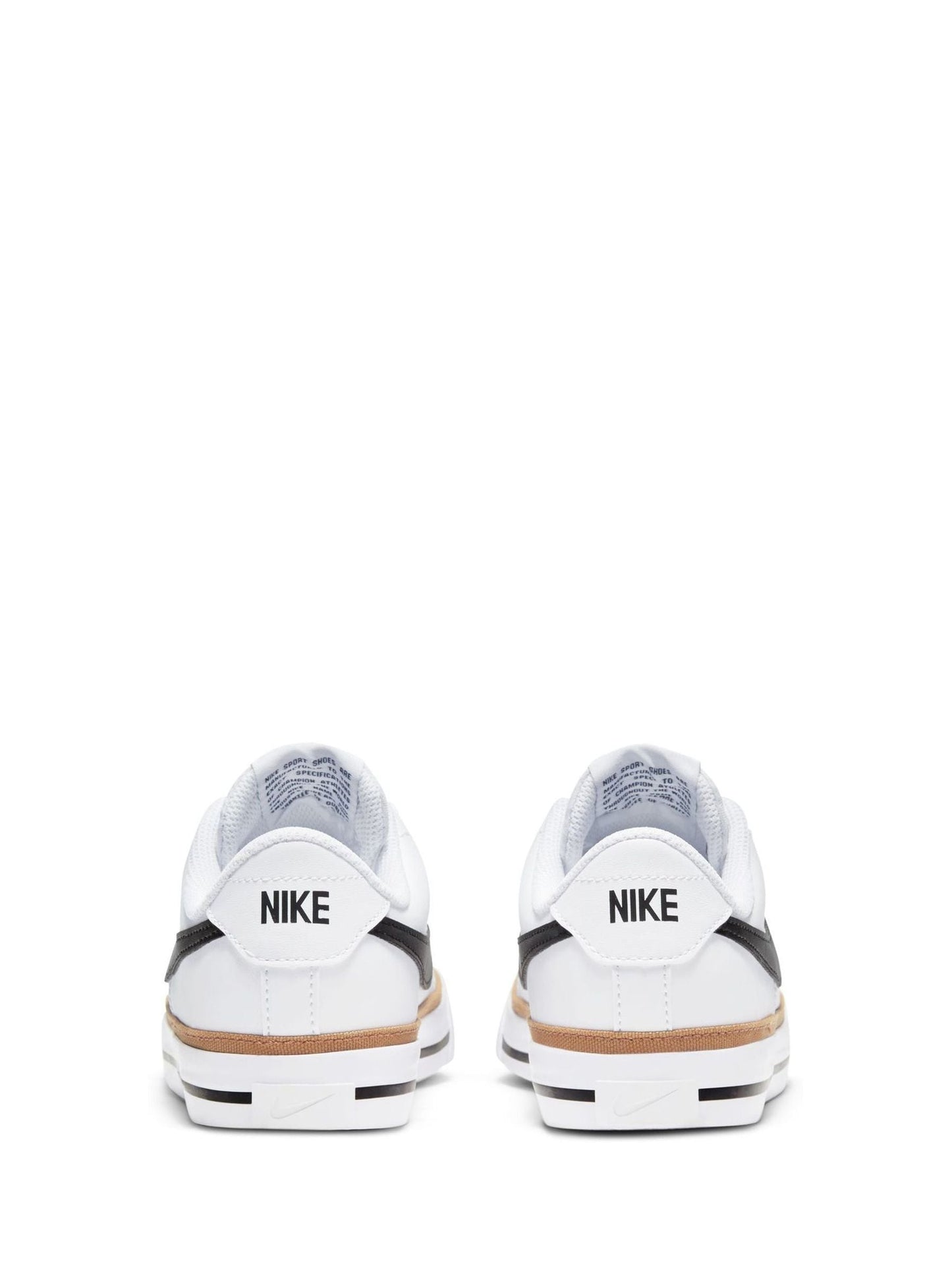 Nike White/Black Court Legacy Trainers image 5
