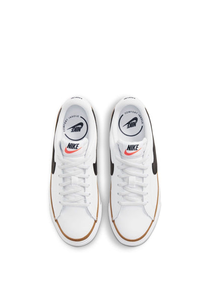Nike White/Black Court Legacy Trainers image 6