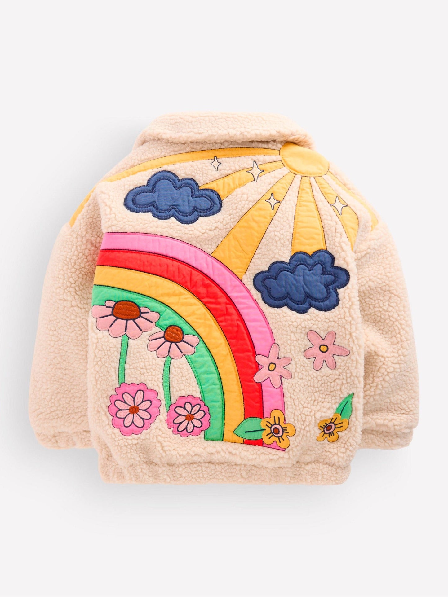 Dsiney Kidz - Boden Cream Collared Borg Jacket image 2