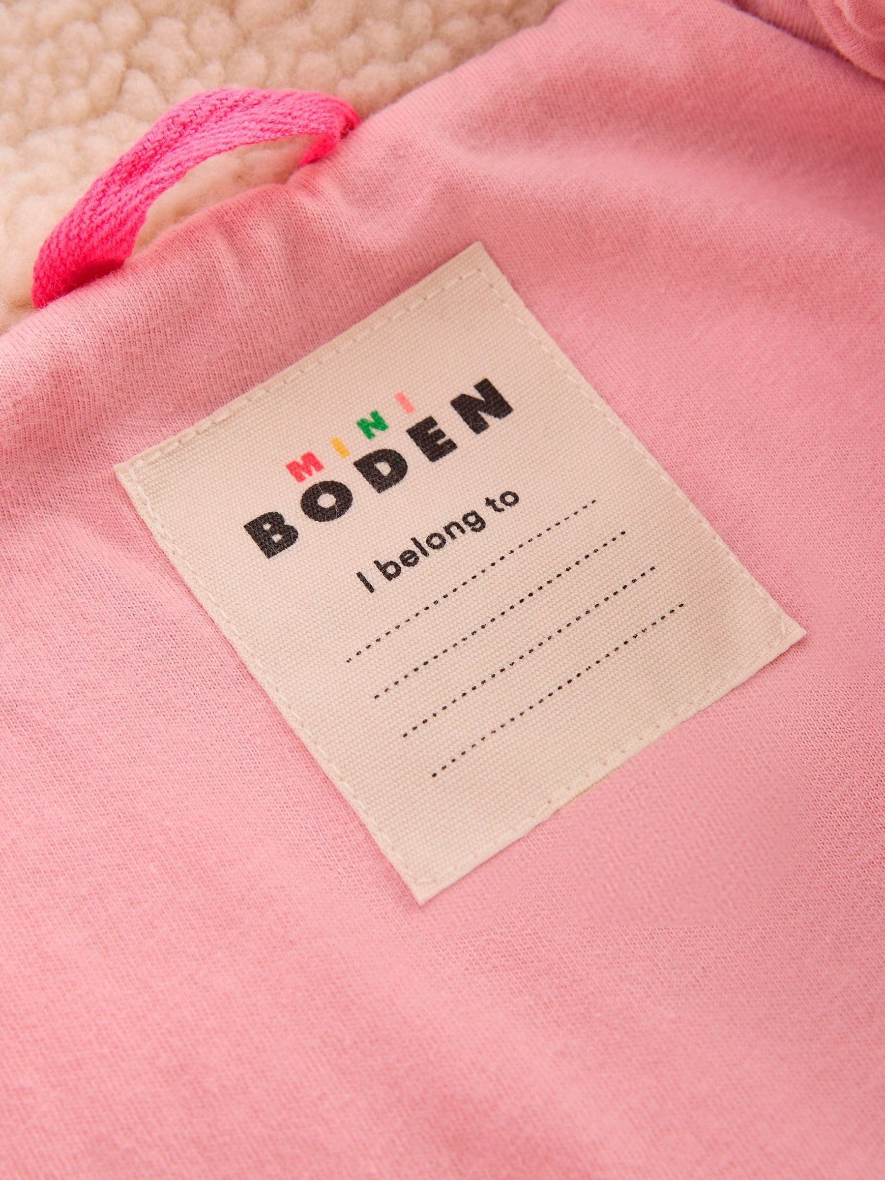 Dsiney Kidz - Boden Cream Collared Borg Jacket image 4
