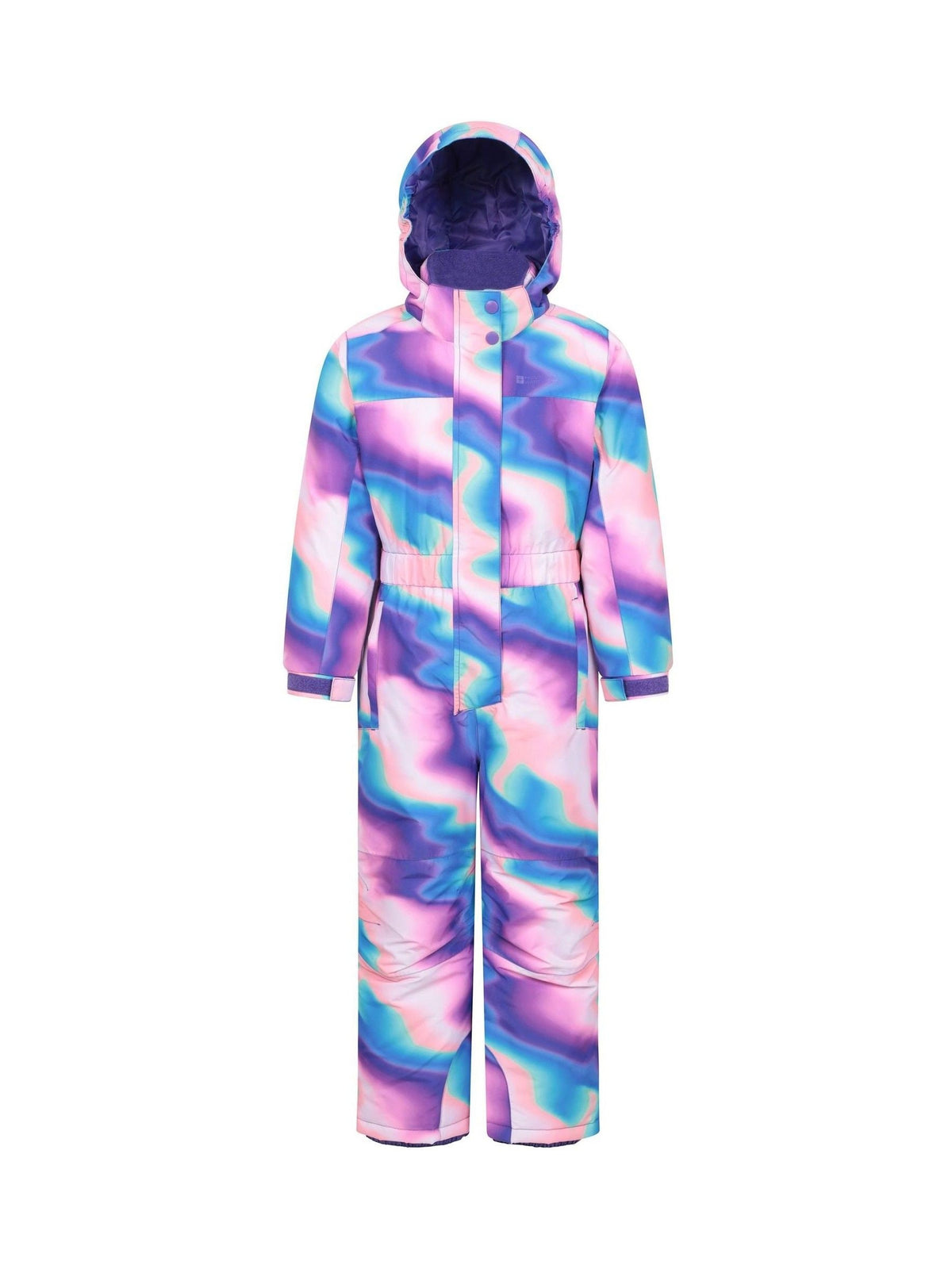 Mountain Warehouse Purple Cloud Printed Kids All-In-One Waterproof Snowsuit - image 1