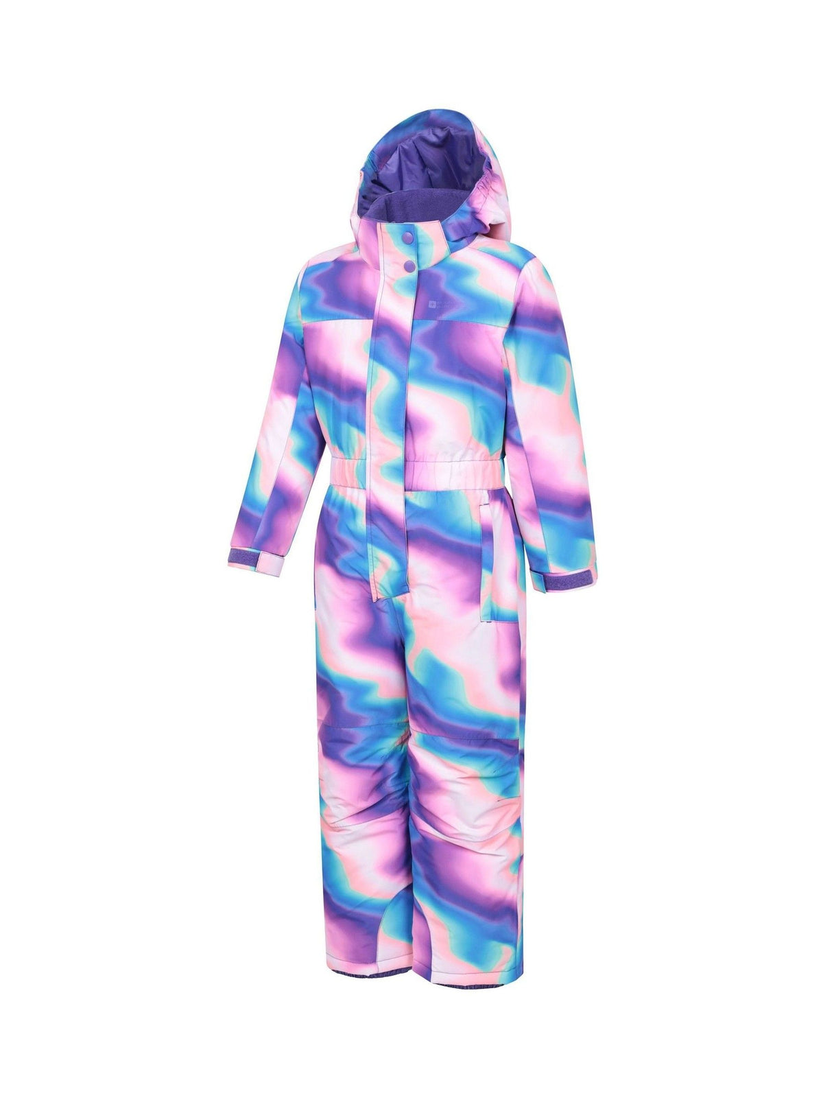 Mountain Warehouse Purple Cloud Printed Kids All-In-One Waterproof Snowsuit - image 3