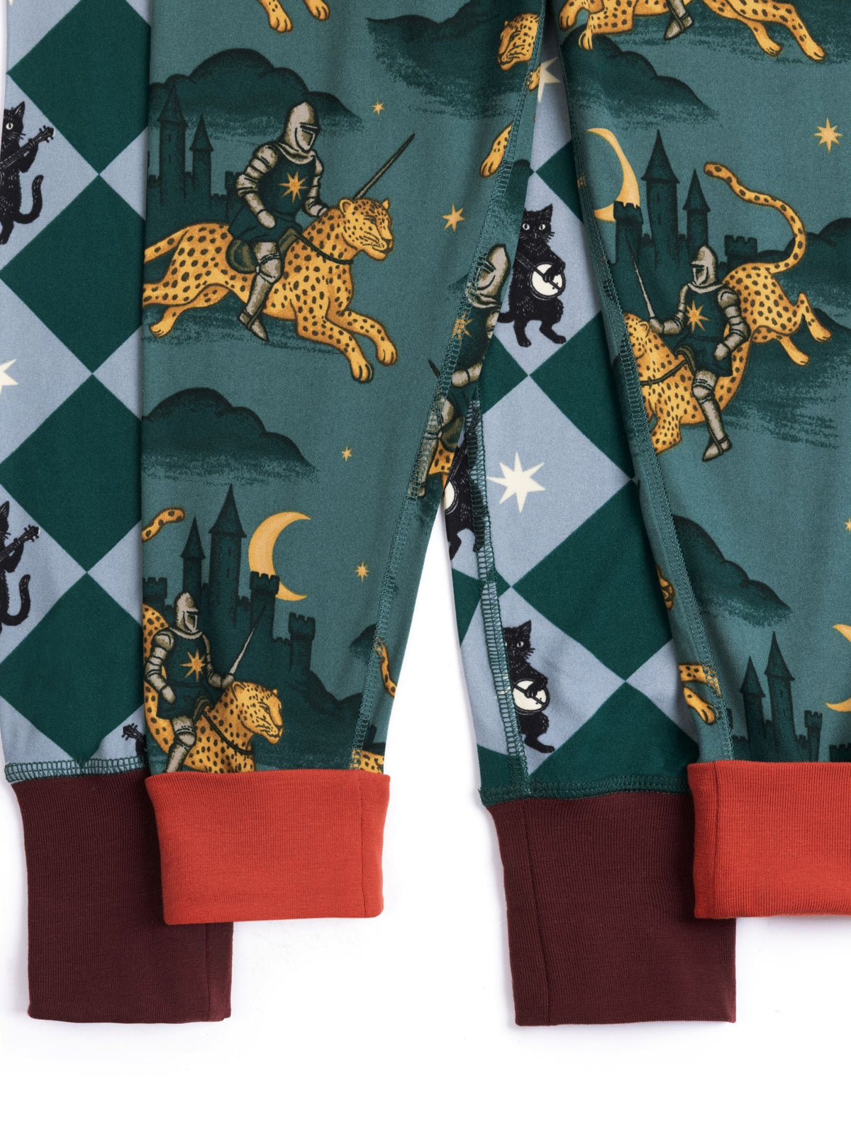 Chelsea Peers Blue Kids Midnight Serenade/Moonlit Knight Print Long Pyjamas Set 2PK - image 10