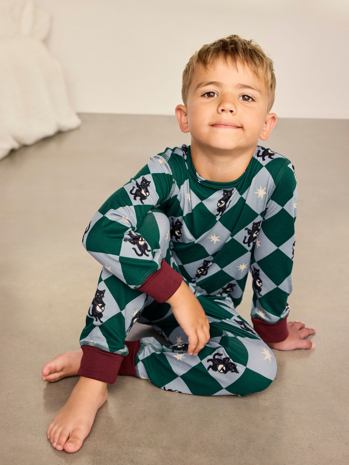 Chelsea Peers Blue Kids Midnight Serenade/Moonlit Knight Print Long Pyjamas Set 2PK - image 4