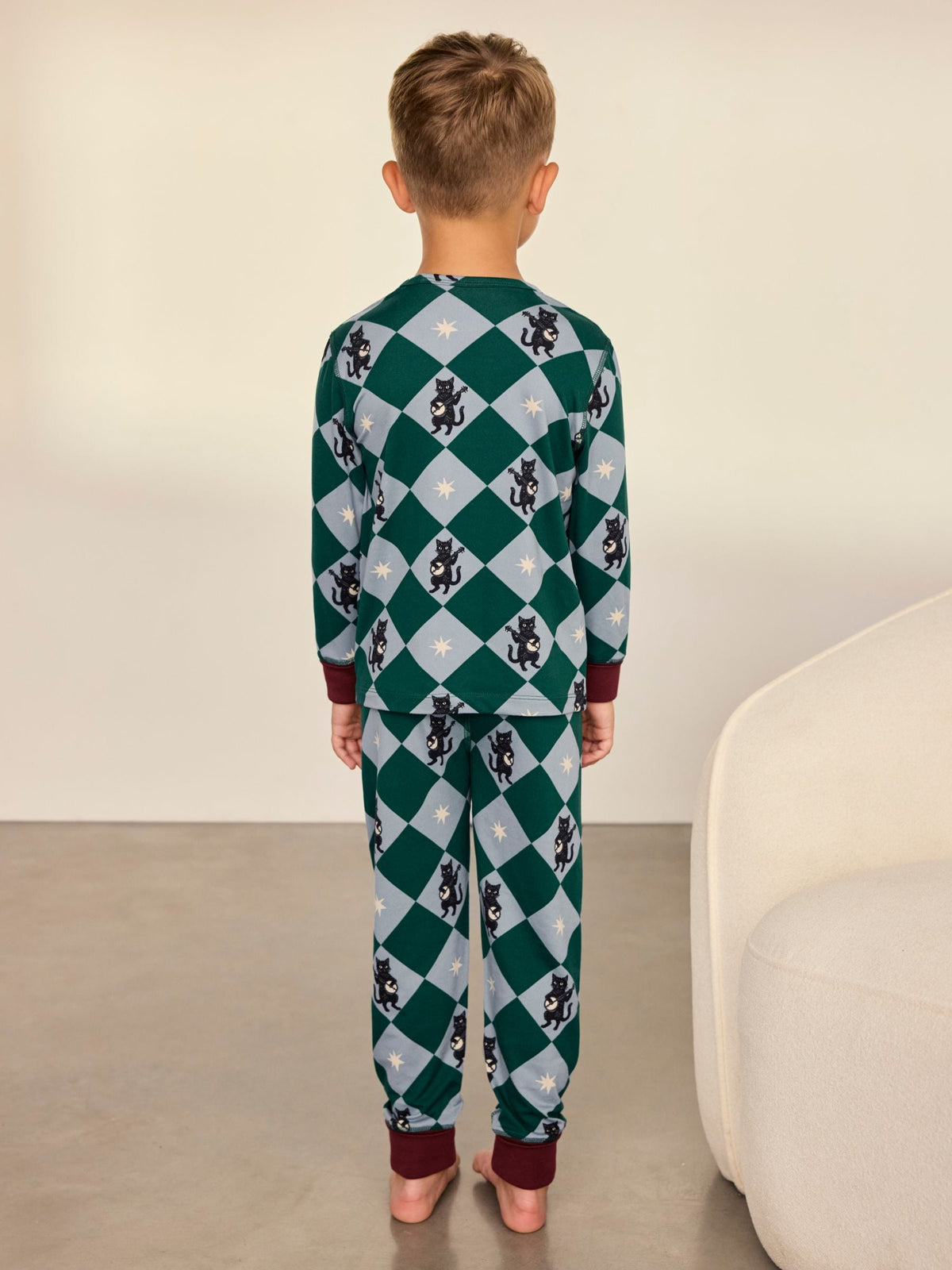 Chelsea Peers Blue Kids Midnight Serenade/Moonlit Knight Print Long Pyjamas Set 2PK - image 6