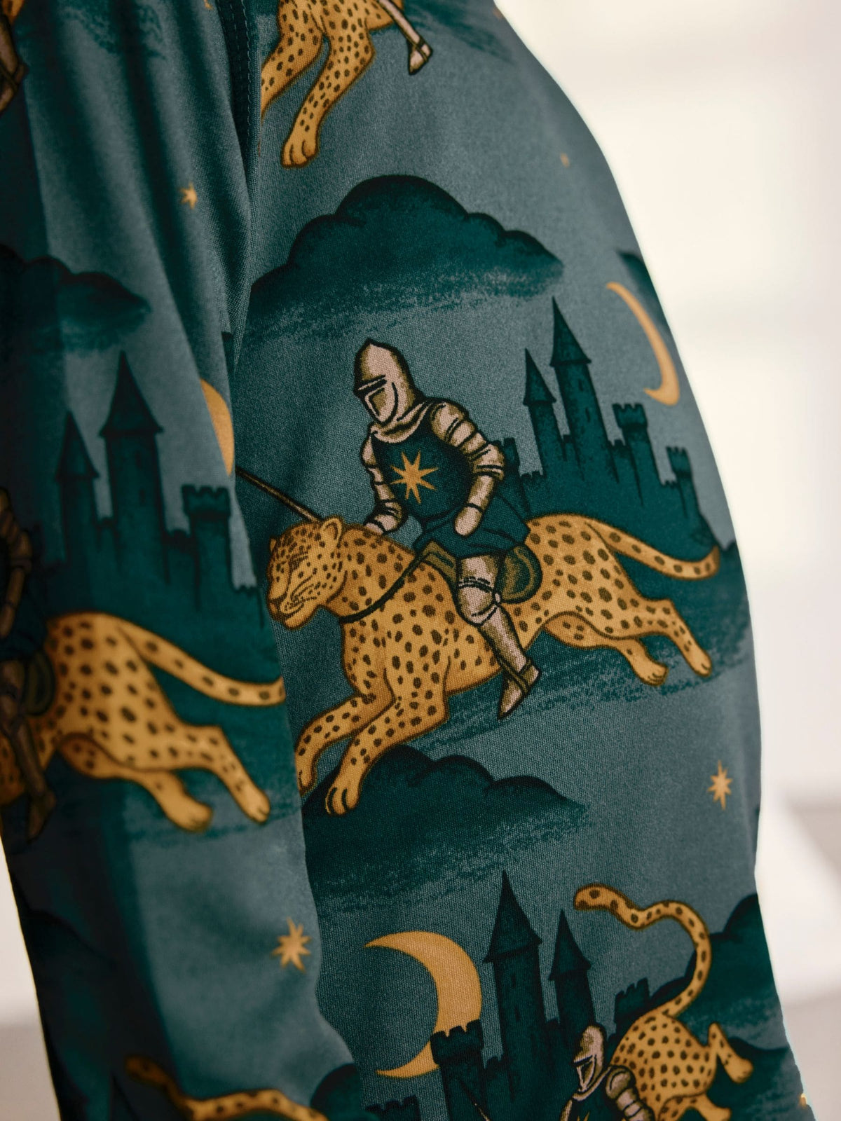 Chelsea Peers Blue Kids Midnight Serenade/Moonlit Knight Print Long Pyjamas Set 2PK - image 8