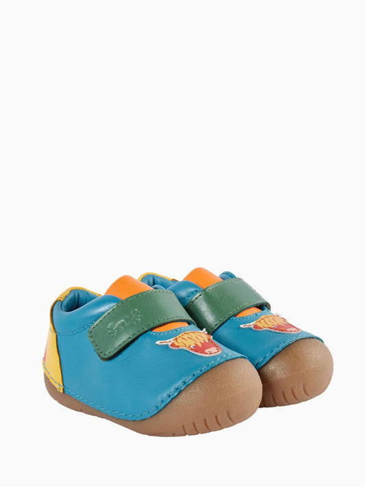 Frugi Blue Fjord First Walker Shoes - image 1