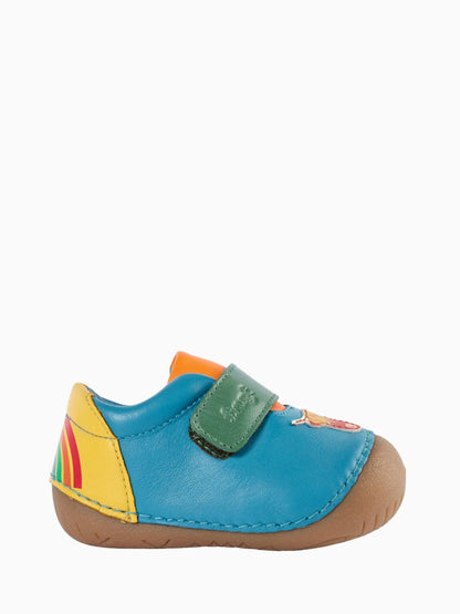 Frugi Blue Fjord First Walker Shoes - image 2