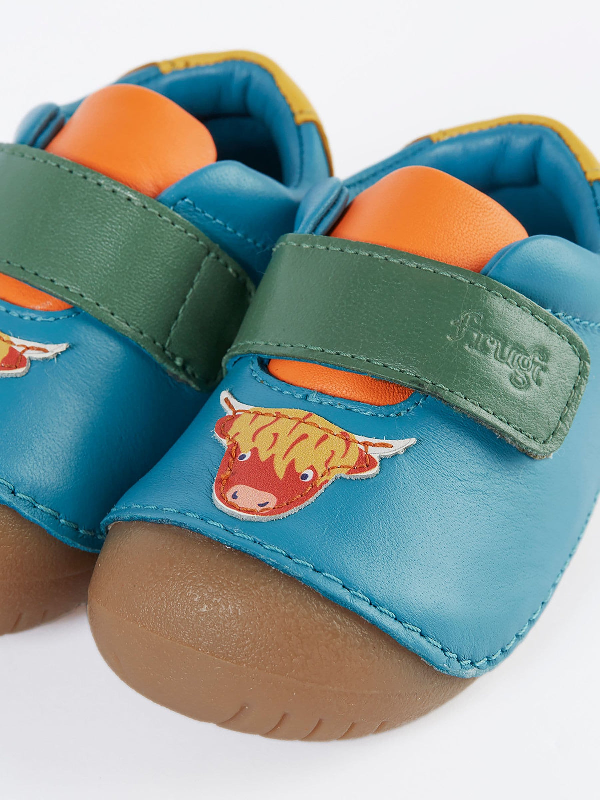 Frugi Blue Fjord First Walker Shoes - image 3