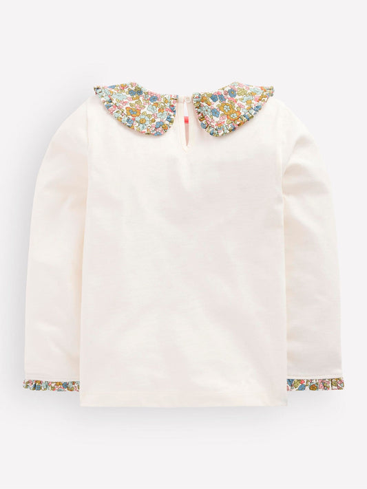 Dsiney Kidz - Boden Cream Collared Breton Jersey Top image 2