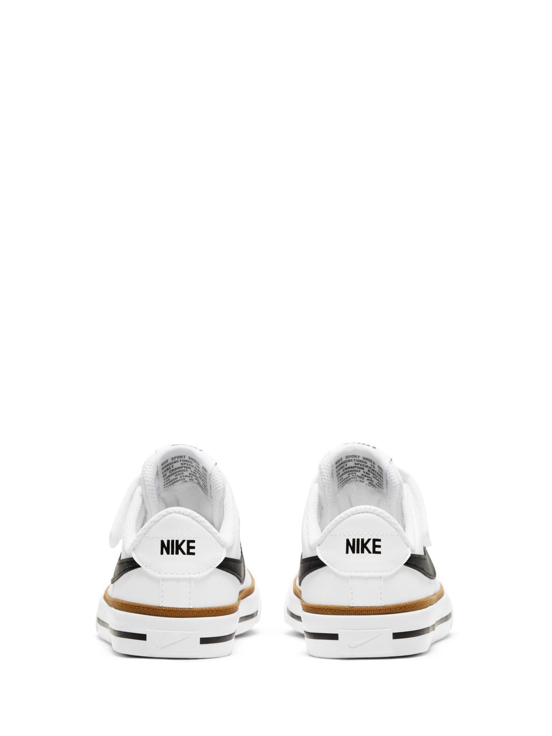 Nike White/Black Junior Court Legacy Trainers image 4