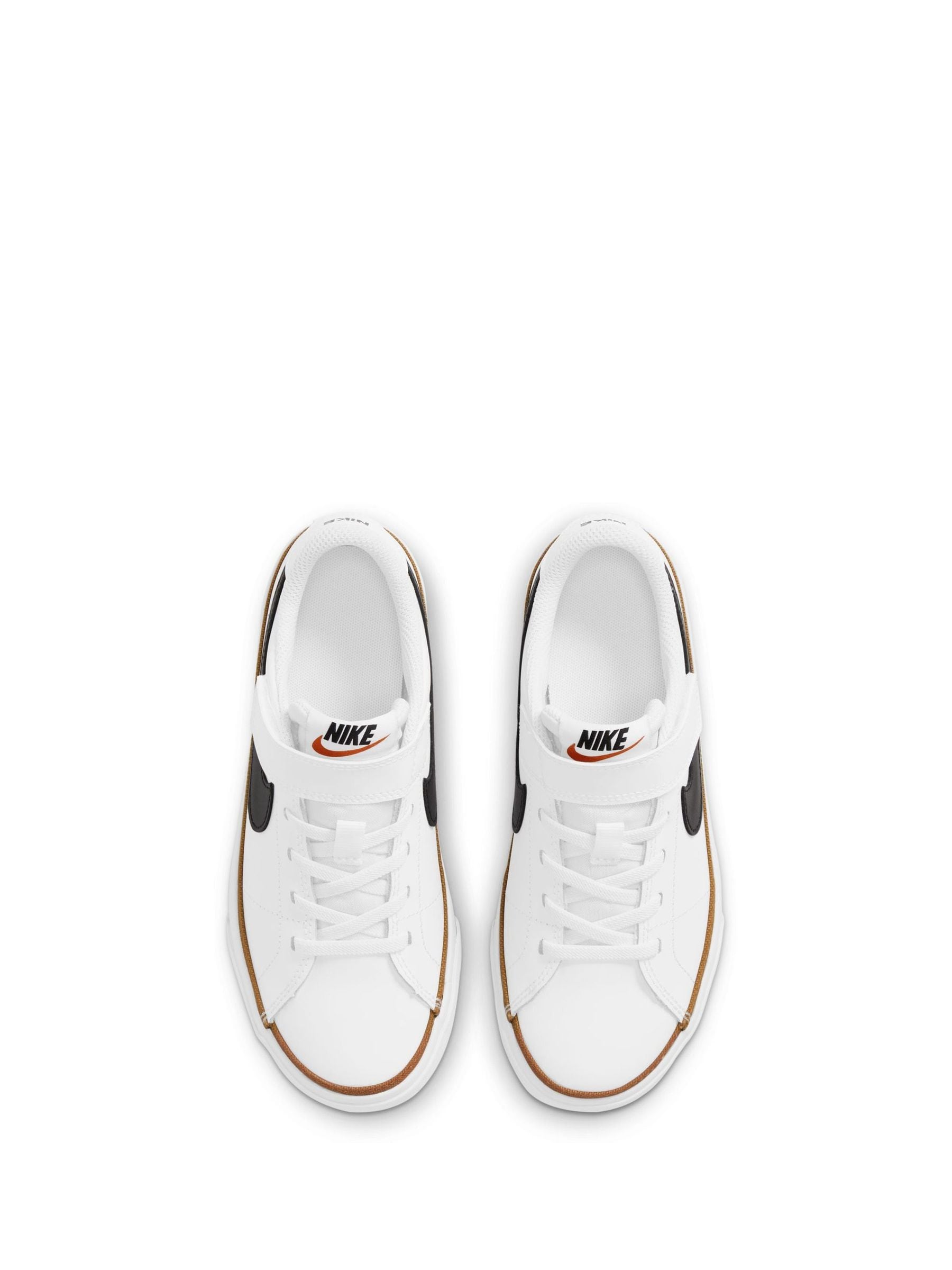 Nike White/Black Junior Court Legacy Trainers image 5