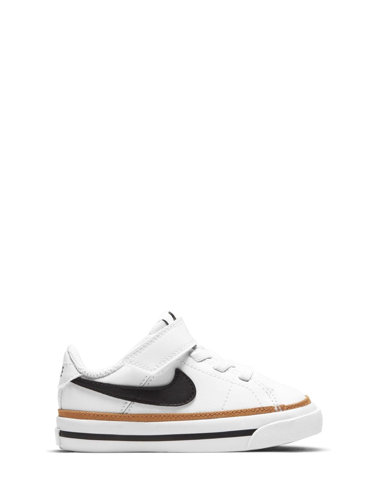 Nike White/Black Infant Court Legacy Trainers image 2