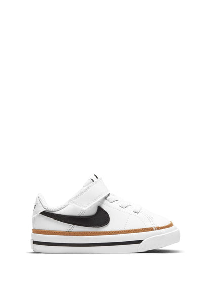 Nike White/Black Infant Court Legacy Trainers image 2