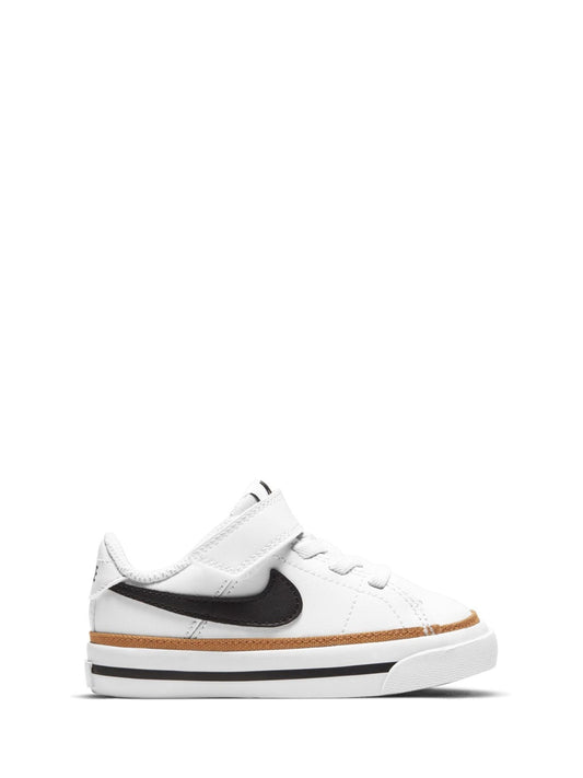 Nike White/Black Infant Court Legacy Trainers image 2