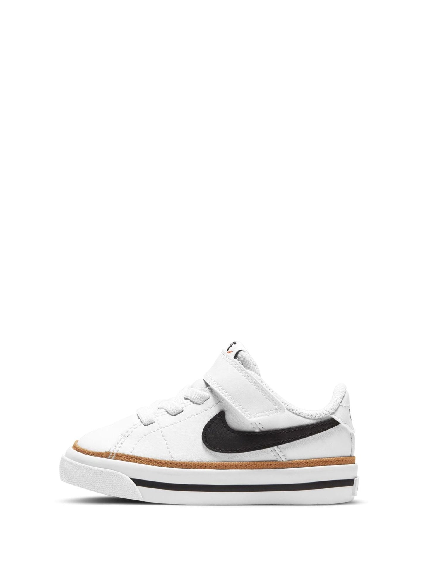 Nike White/Black Infant Court Legacy Trainers image 3