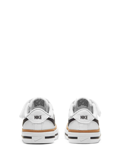 Nike White/Black Infant Court Legacy Trainers image 4