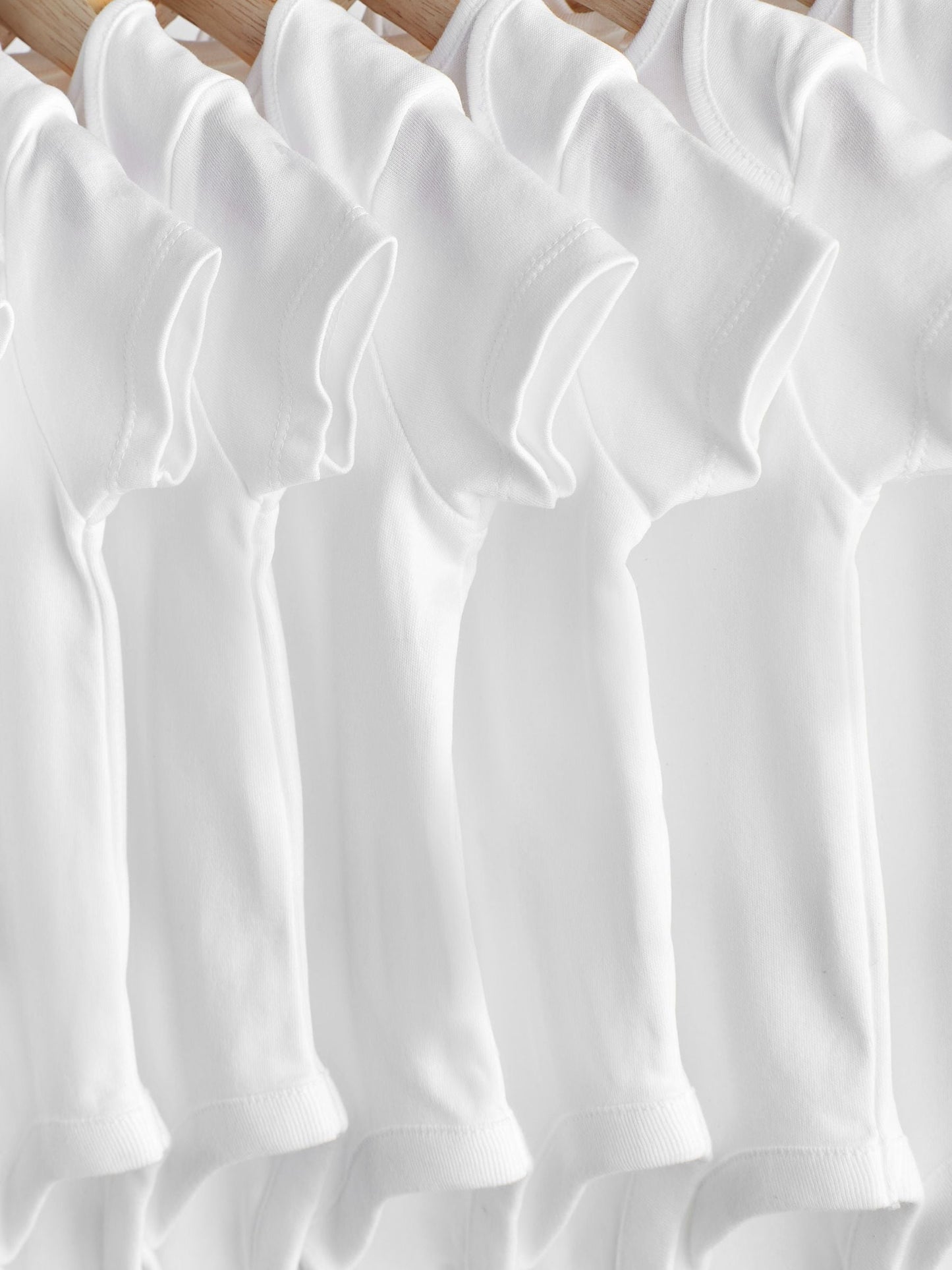 White Essential 10 Pack Short Sleeve Bodysuits image 3