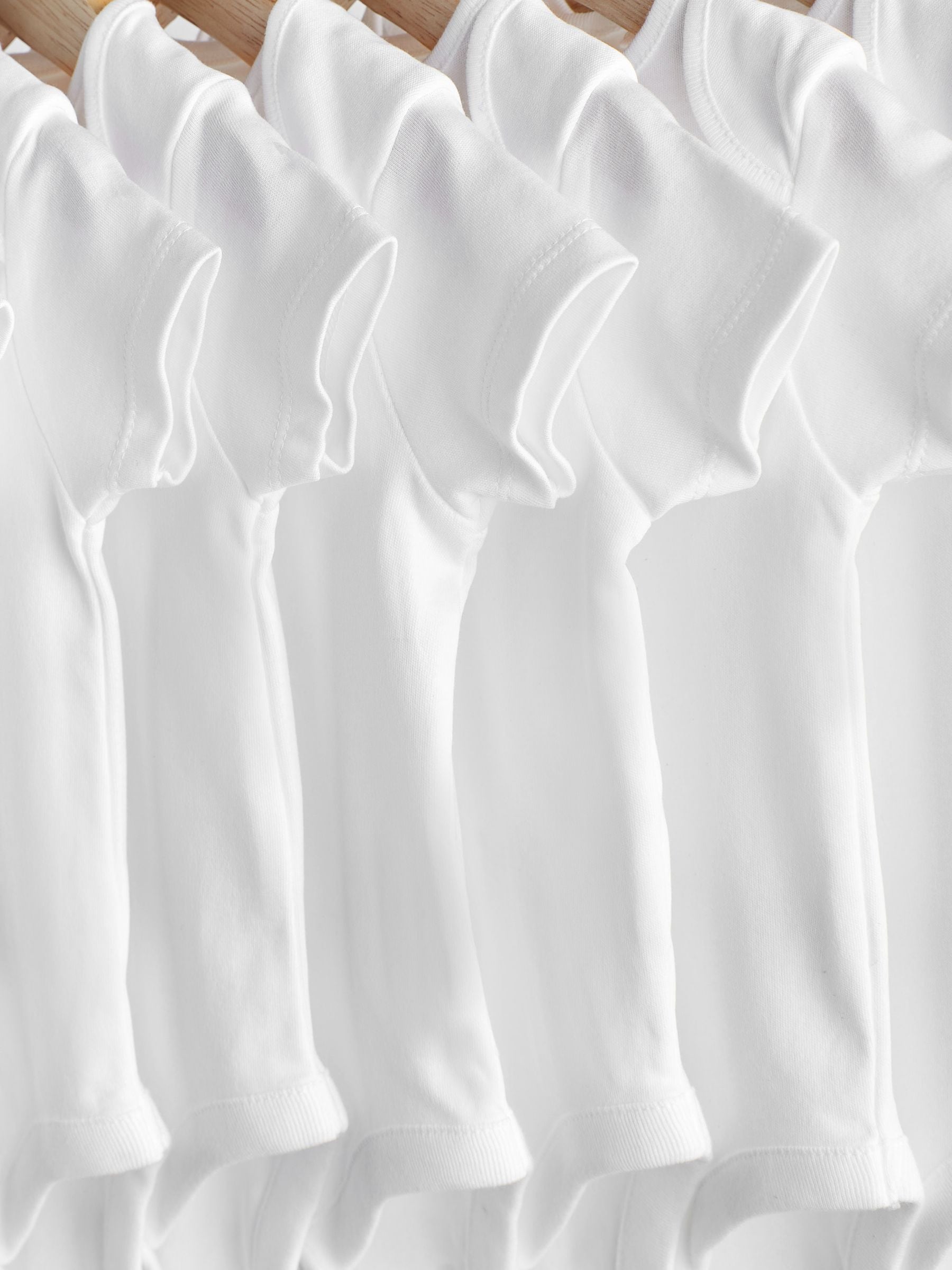 White Essential 10 Pack Short Sleeve Bodysuits image 3