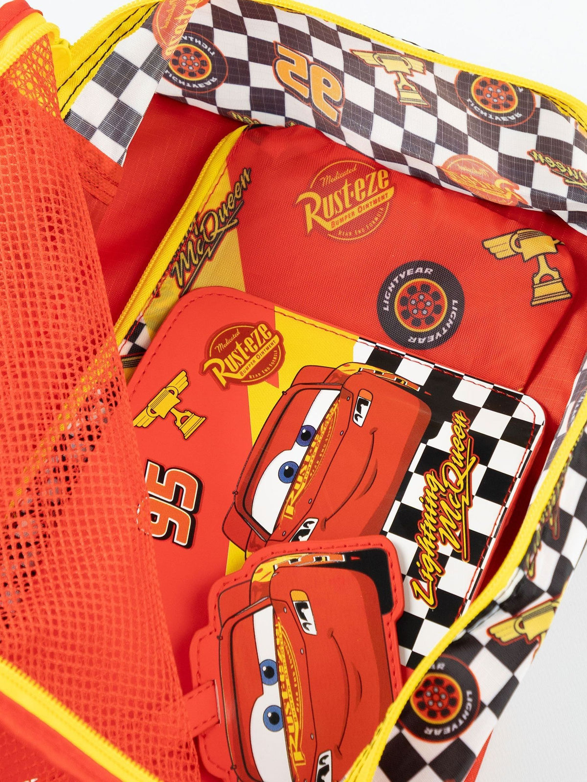 Vanilla Underground Red Disney Cars Lightning McQueen 6 Piece Luggage Set - image 5