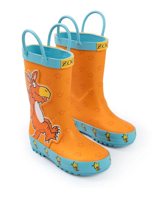 Vanilla Underground Orange Zog Character Wellington Boots with Handles - image 1