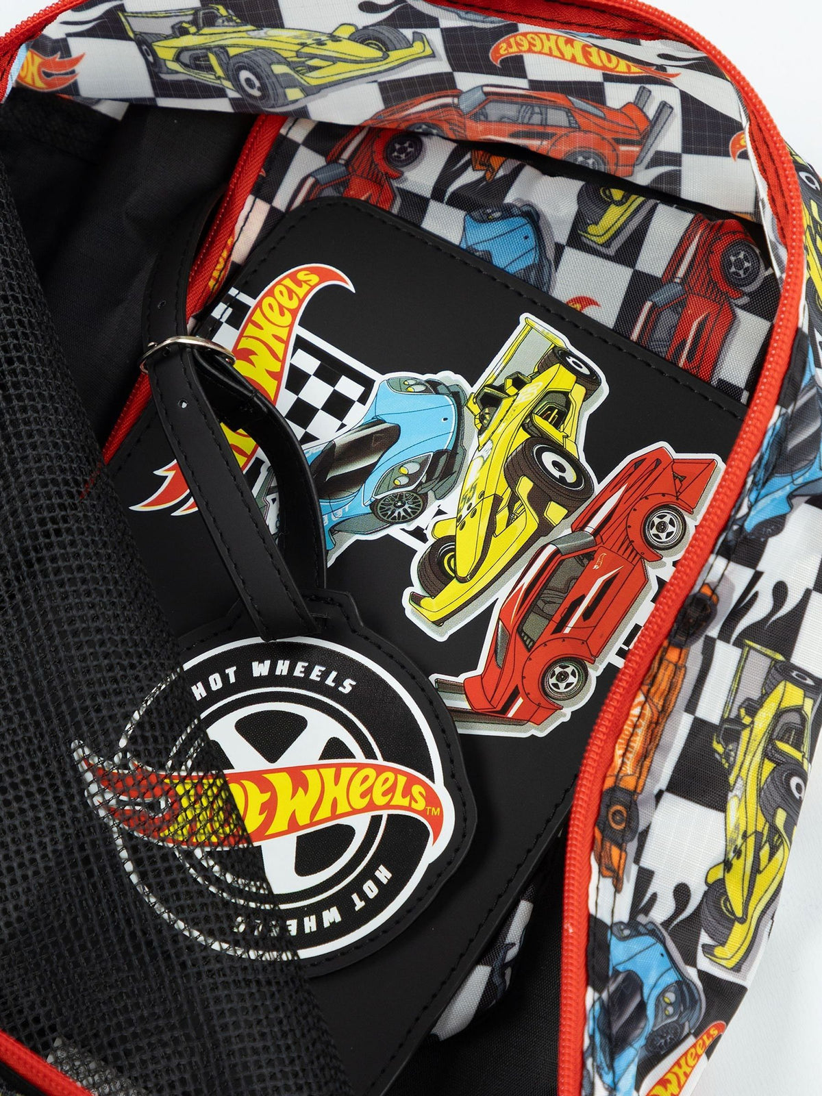Vanilla Underground Black Hot Wheels Checker Board Cars Luggage 6 Piece Set - image 5