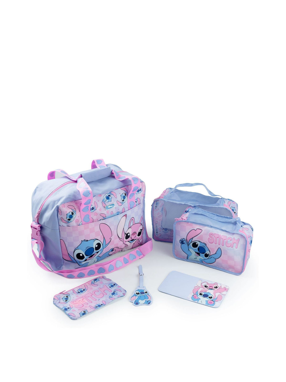 Vanilla Underground Pink Lilo & Stitch Multi Character Luggage 6 Piece Set - image 1