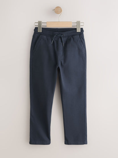 Dsiney Kidz - Navy Blue Regular Fit Rib Waist Pull-On Trousers (3-16yrs) image 4