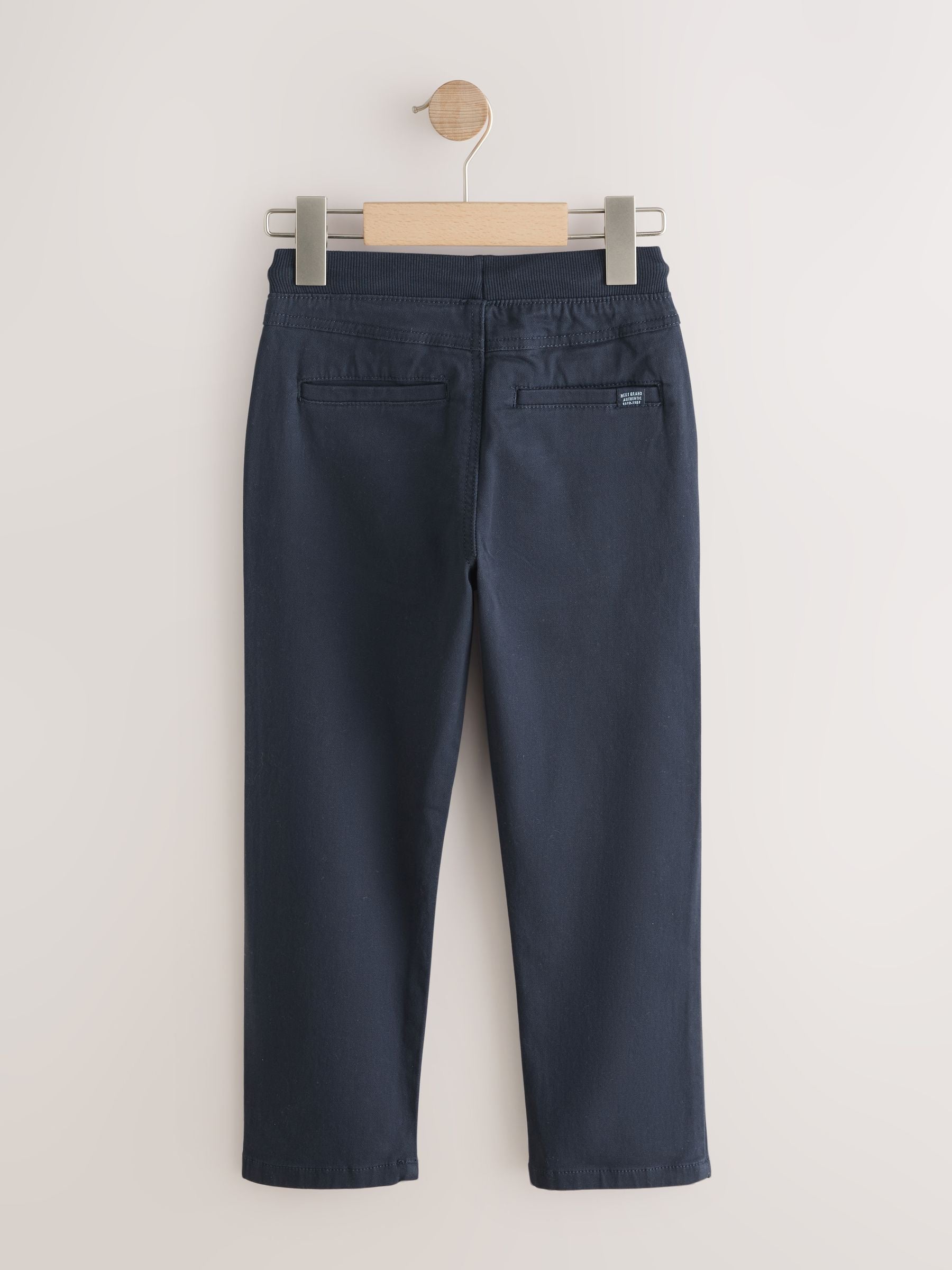 Dsiney Kidz - Navy Blue Regular Fit Rib Waist Pull-On Trousers (3-16yrs) image 5