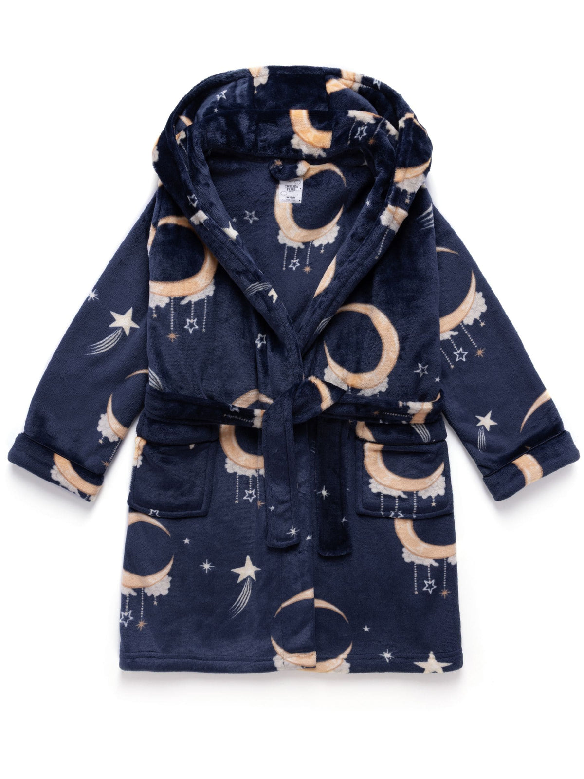 Dsiney Kidz - Chelsea Peers Blue Kids Fleece Lunar Print Dressing Gown image 1