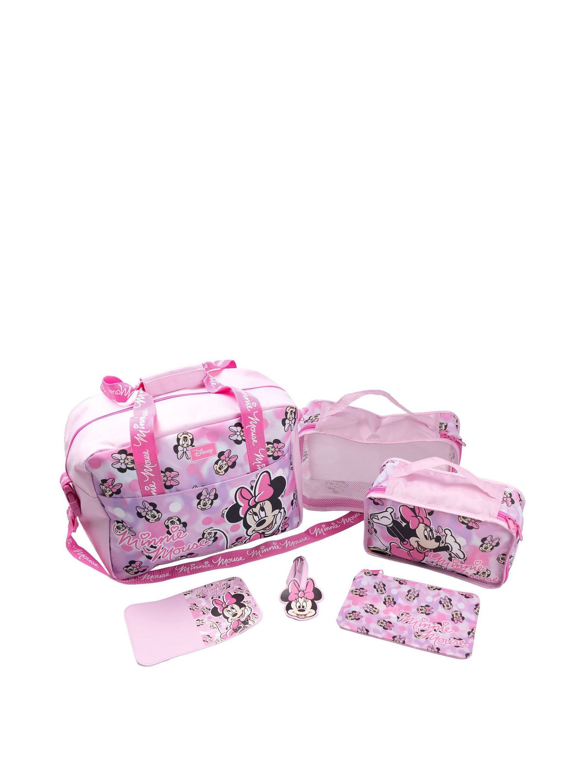 Vanilla Underground Pink Disney Minnie Mouse Luggages Set 6 Piece - image 1