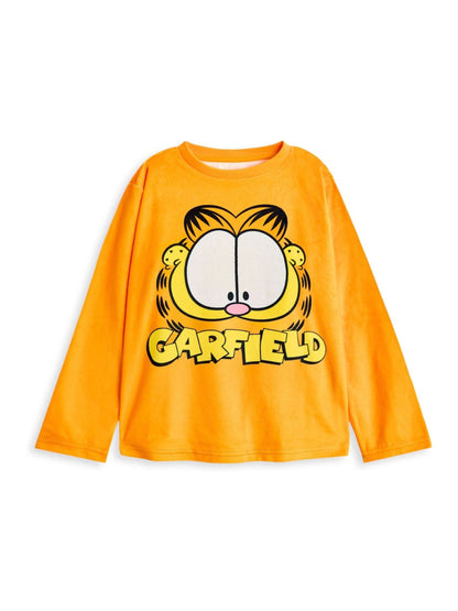 Vanilla Underground Orange Garfield Big Face Long Sleeve Long Leg Pyjamas Set - image 2