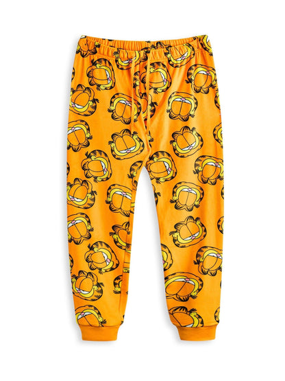 Vanilla Underground Orange Garfield Big Face Long Sleeve Long Leg Pyjamas Set - image 4