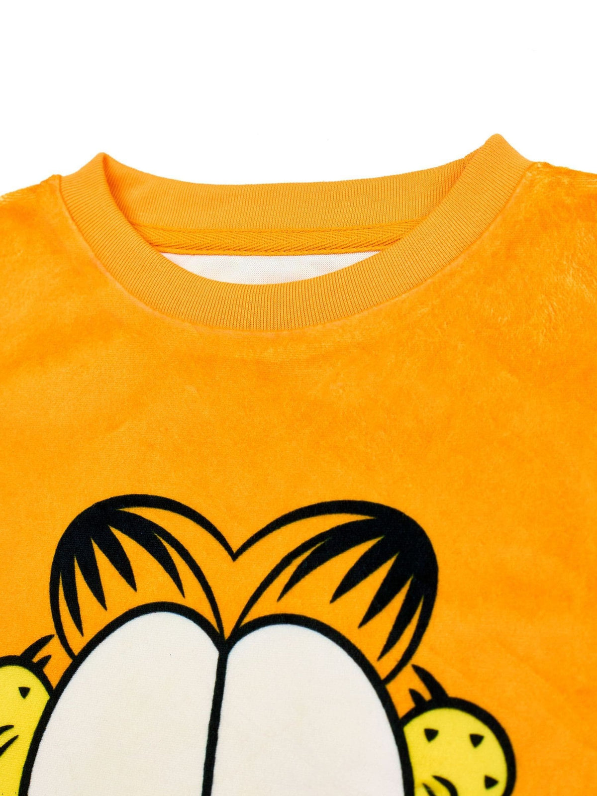 Vanilla Underground Orange Garfield Big Face Long Sleeve Long Leg Pyjamas Set - image 5