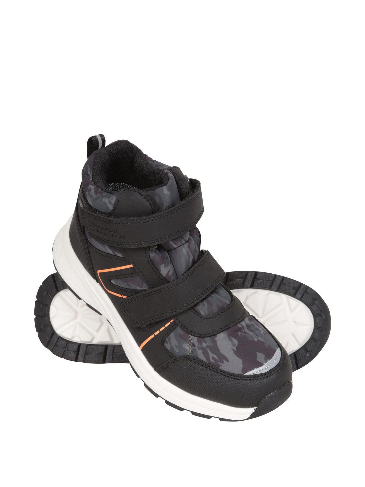 Dsiney Kidz - Mountain Warehouse Black Jupiter Kids Adaptive Waterproof Walking Boots image 3