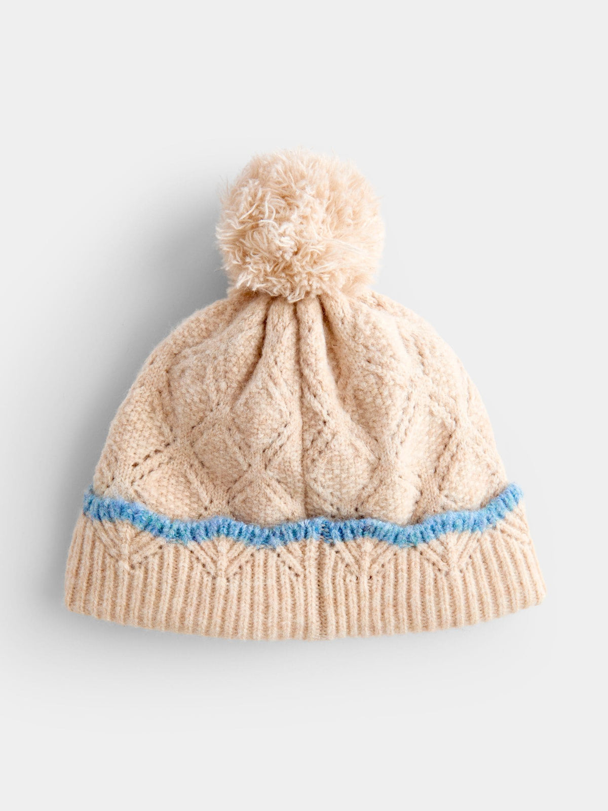Jojo Maman Bébé Natural Flower Pom Pom Knitted Hat - image 2