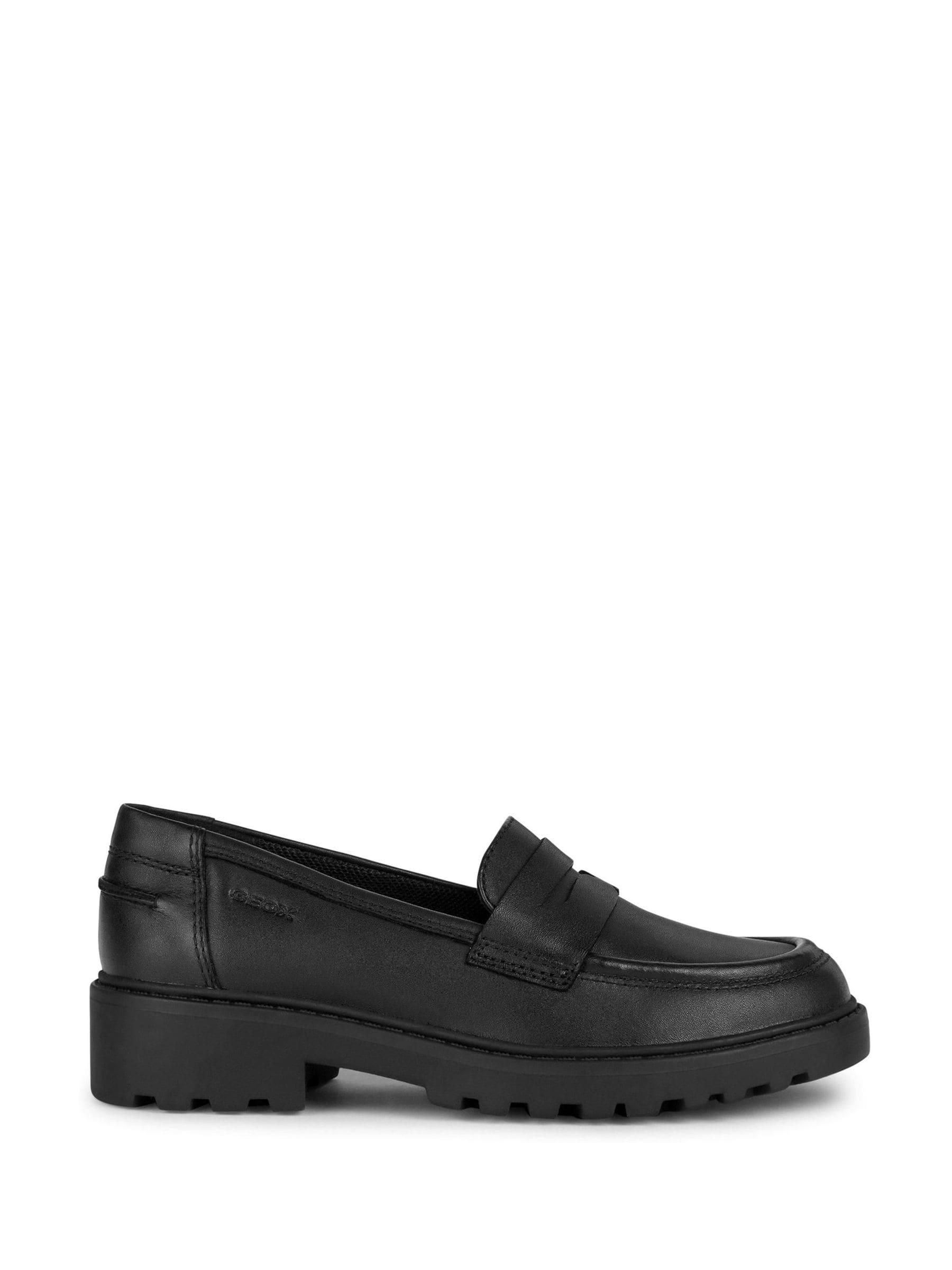 Geox Black J Casey Leather Loafers image 1