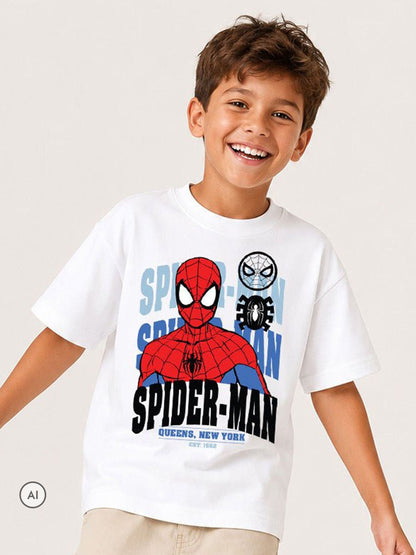 Brand Threads White Spiderman T-Shirt - image 1