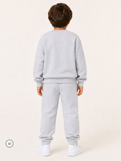 Dsiney Kidz - Brand Threads Grey Boys Car Sweatshirt & Jogger Set image 2