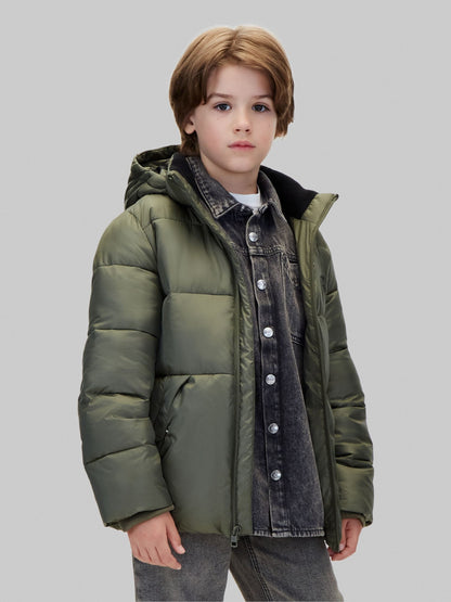 Dsiney Kidz - Calvin Klein Blue Kids Hooded Puffer Coat image 1