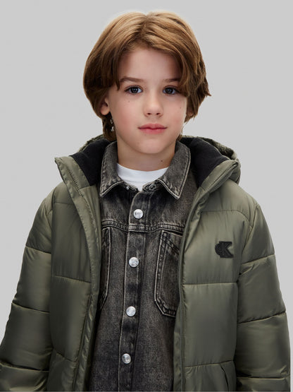 Dsiney Kidz - Calvin Klein Blue Kids Hooded Puffer Coat image 4
