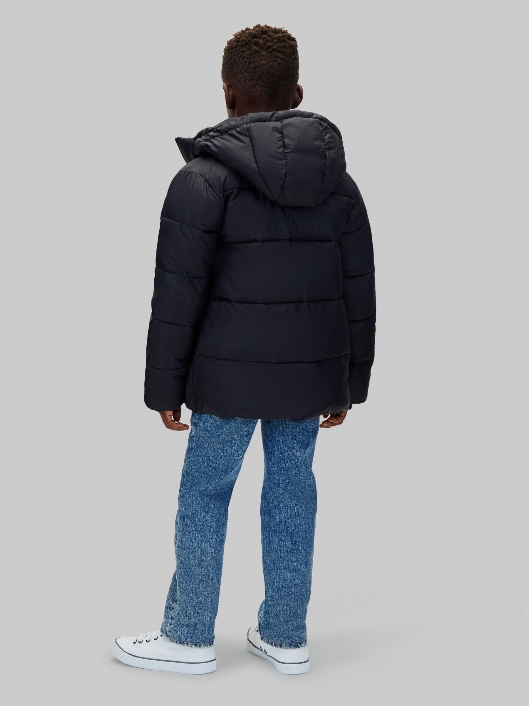 Dsiney Kidz - Calvin Klein PVH Black Kids Hooded Puffer Coat image 2