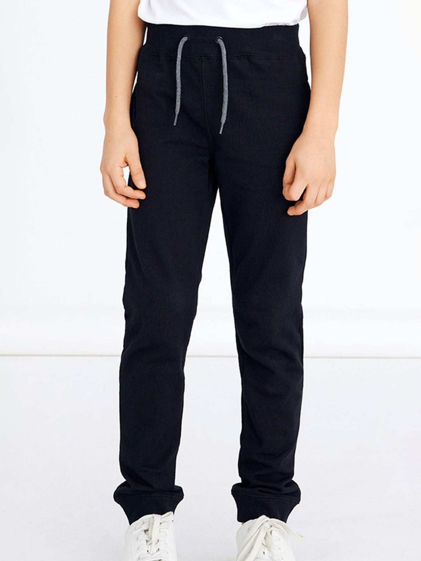 Dsiney Kidz - Name It Black Cuffed Cotton Joggers image 1