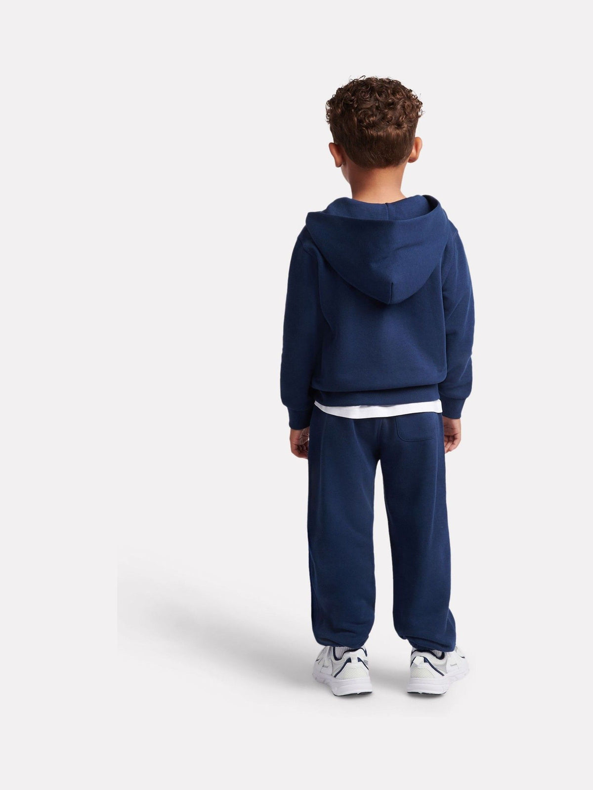 New Balance Blue Small Logo Brushback Zip Through & Joggers Set - image 3
