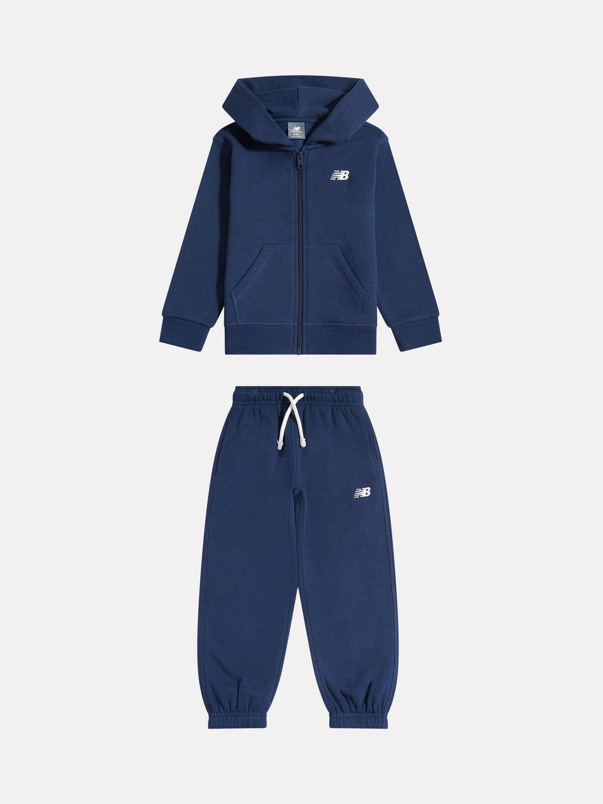 New Balance Blue Small Logo Brushback Zip Through & Joggers Set - image 6