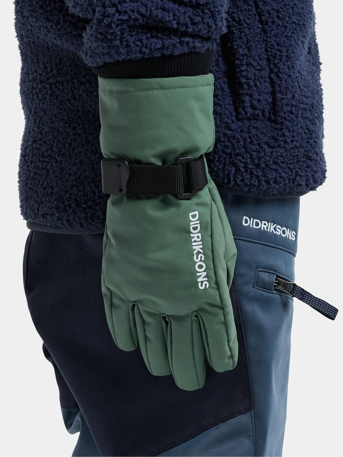 Didriksons Green Biggles Waterproof Gloves - image 1